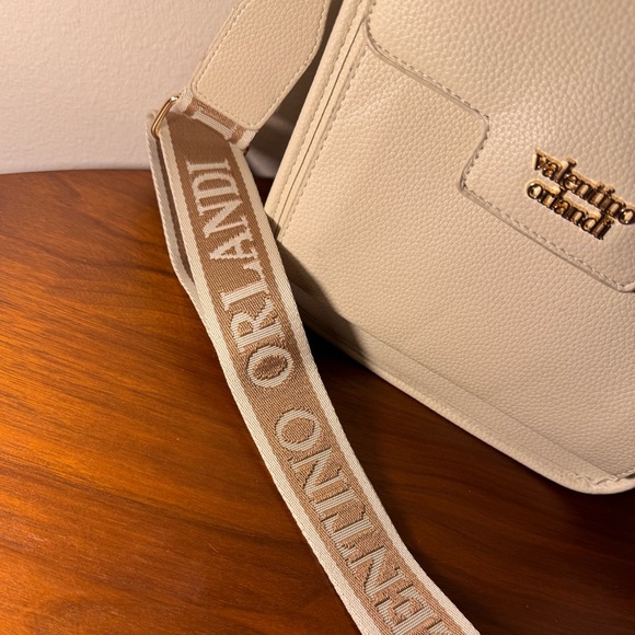 Valentino Orlandi Leather Crossbody Bag in Bone - Picture 5 of 15
